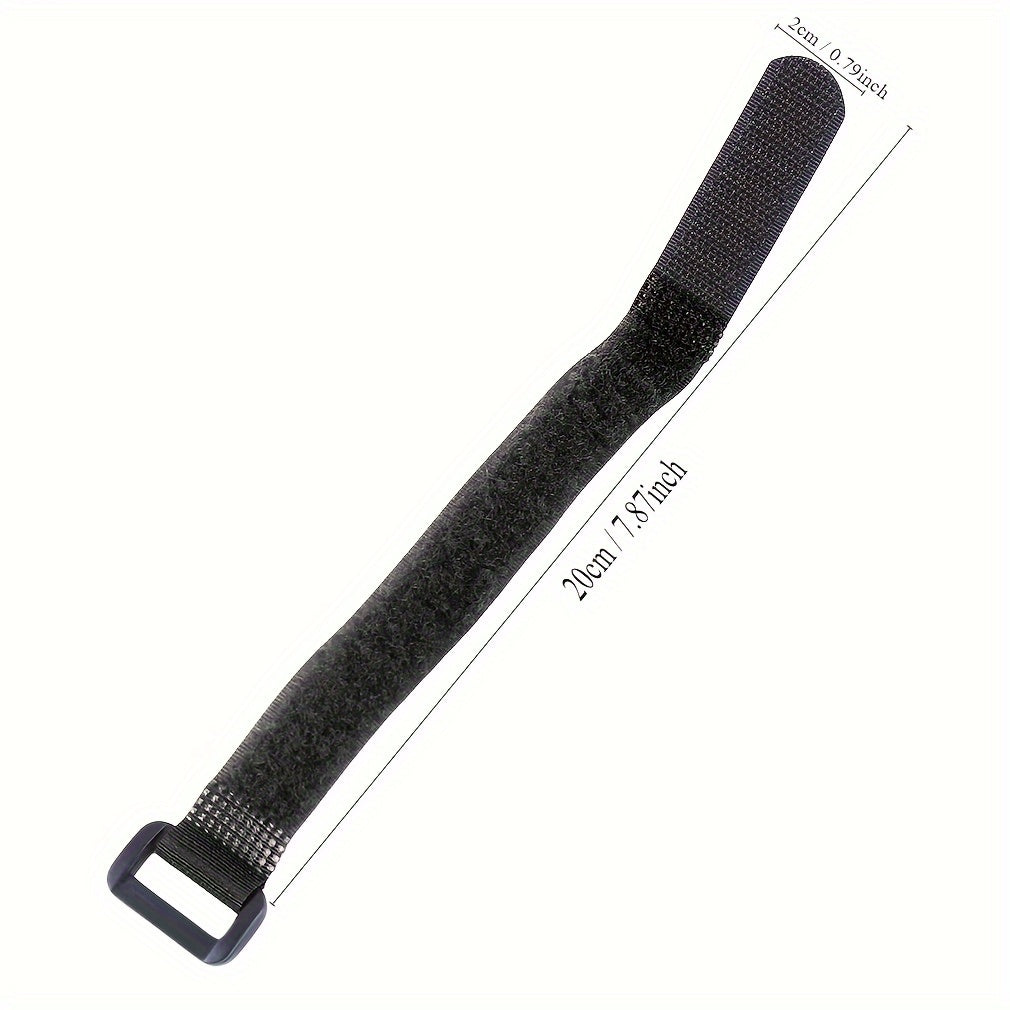 20 200mm Reverse Buckle Hoop And Loop Fasteners Binding Strap
