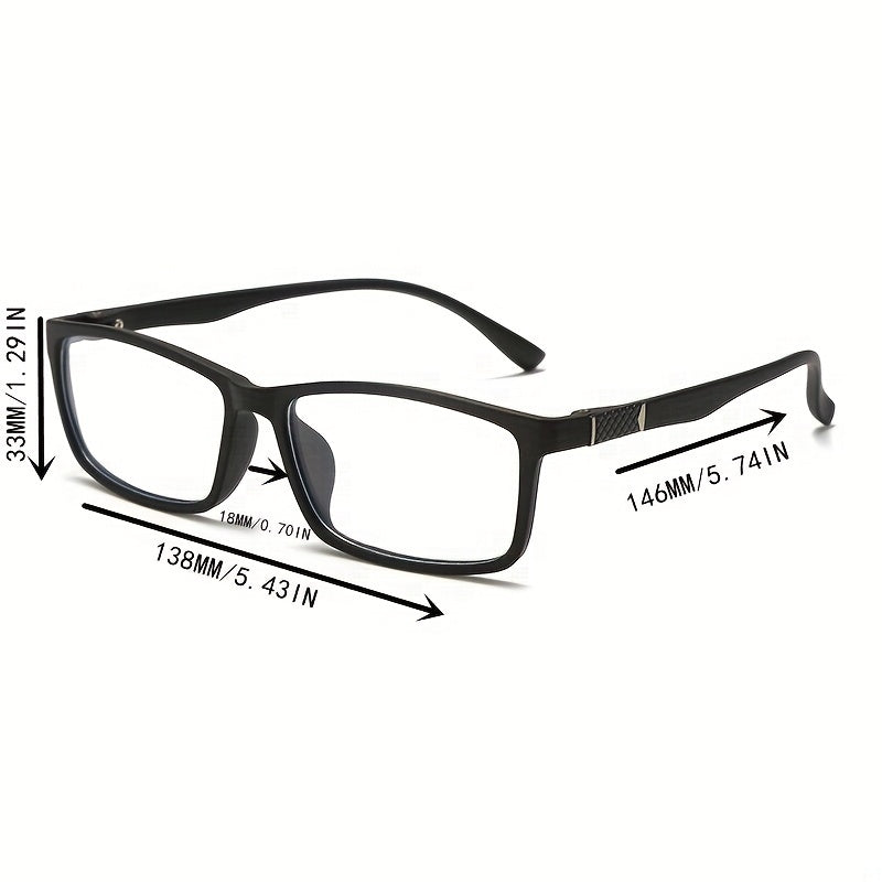 Men's Full Frame Anti Light Glasses 1.0-4.0