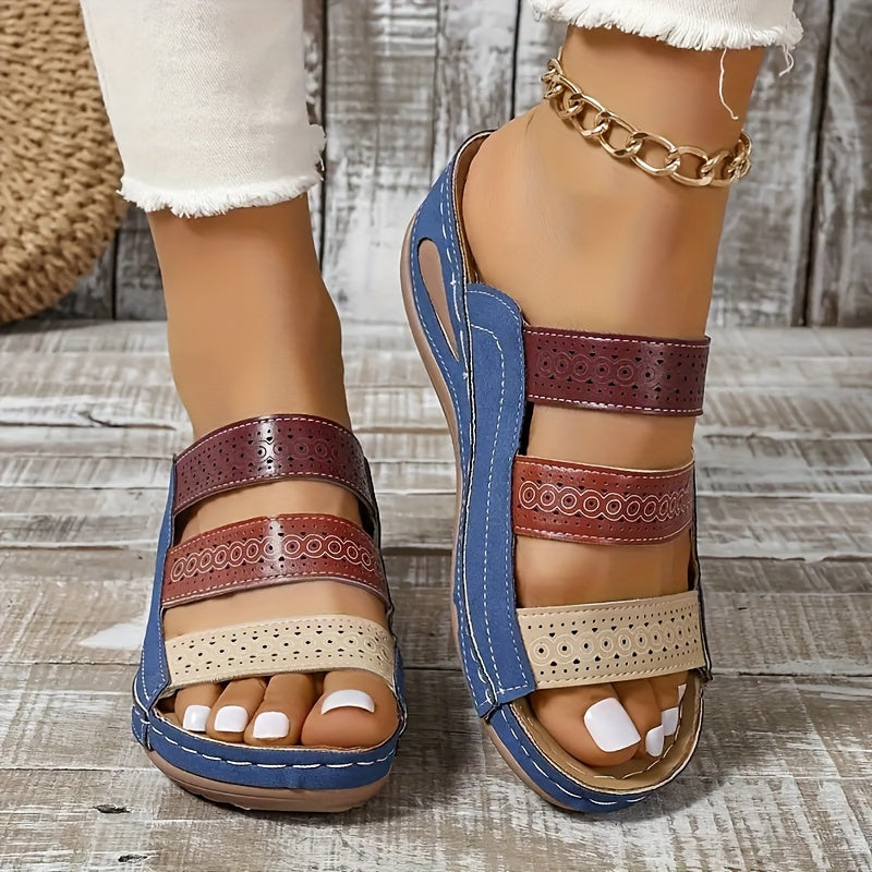 Women's Summer Sandals Comfortable Slip-On Flip Flops with Arch Support