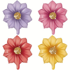 50pcs Flower Aluminum Balloons for Birthdays and Photos