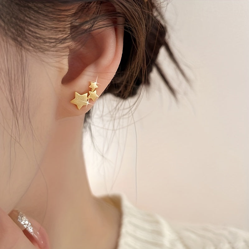 Girls Teen Star Stud Earrings Jewelry Gift Party Holiday