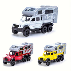 Alloy Tour Car Model Children's Toy Car Ornament Pull Back Car Model