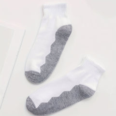 Teenager's Block Ankle Socks Breathable Cotton Blend Casual Style
