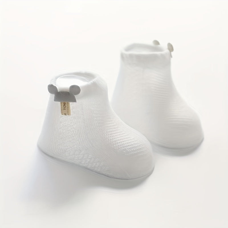 5Pairs Baby Boys Kids Mesh Breathable Ankle Socks for Spring & Summer