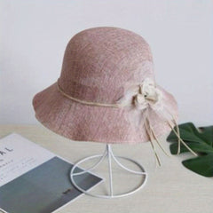 Mesh Breathable Solid Bucket Hat Adjustable Travel Beach Hats