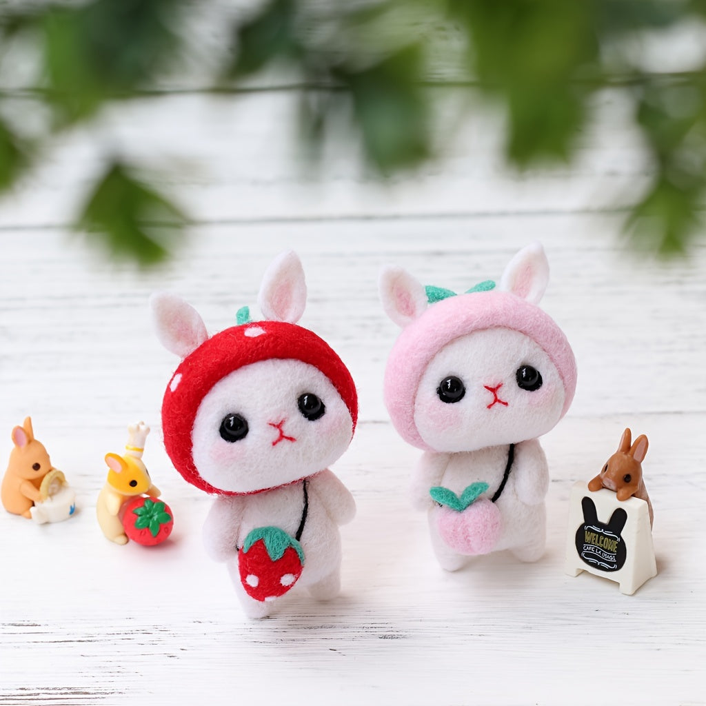 1pc Rabbit Felt DIY Material Package Holiday Birthday Gift Doll Decoration