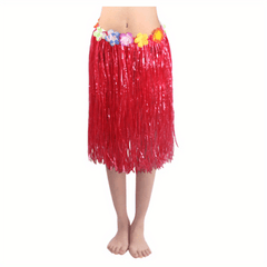 Hawaiian Straw Skirt for Parties and Performances