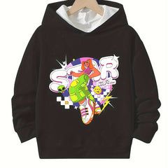 Star Girl Graphic Hoodies Girls Comfy Hooded Pullover