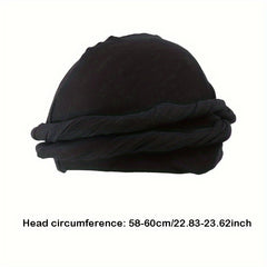 Vintage Twist Head Wrap Durag Ethnic Style Turban Men