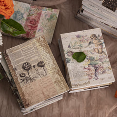 100 Sheets Retro Scrapbook Paper Set DIY Material 9.91 cm x 13.97 cm