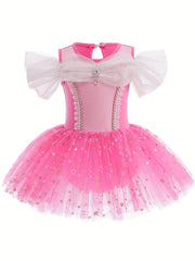 Girls Tulle Tutu Mesh Cami Dress Ballet Dance Practice Performance Clothes