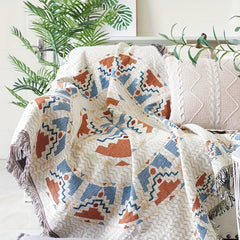 Ethnic Style Sofa Towel Lightweight Picnic & Beach Mat Cover