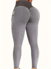Pilates Yoga Leggings High Elastic Hip Lifting Fitness Running Sports Pants