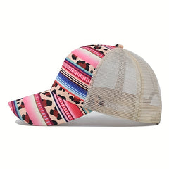 Women's Ponytail Baseball Cap Adjustable Hip Hop Sun Hat