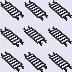 9pcs ABS Building Block Guardrails Set for Staircase Traffic & Farm Scene