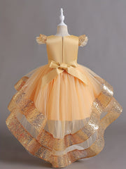 Tulle Princess Dress with Sequin for Girls - Party Birthday Halloween