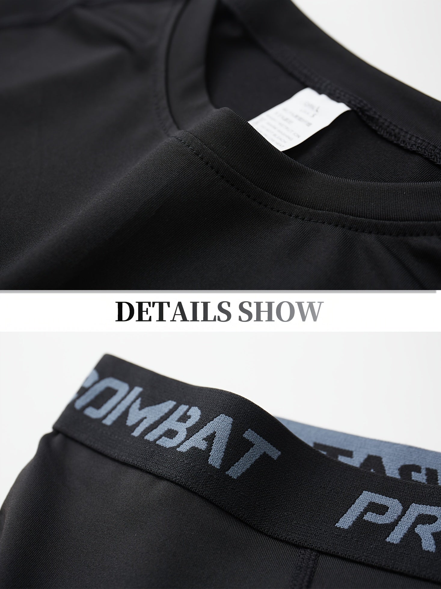 Men's Compression Suit Long Sleeve Skinny Fit T-shirt And Leggings For Winter