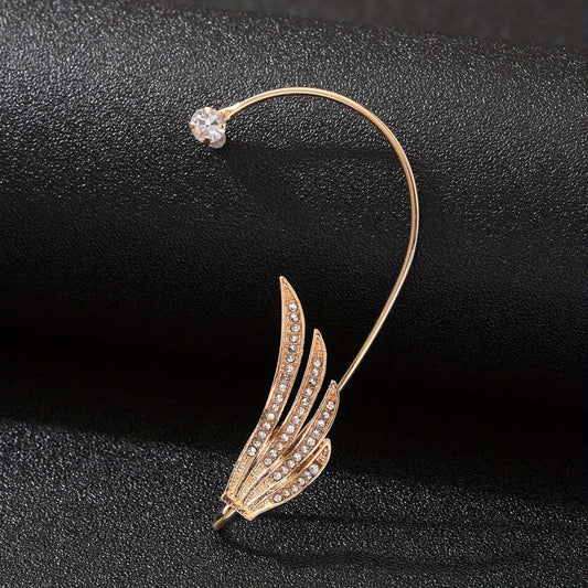 Zircon Wing Ear Clips High End Ear Bone Earrings