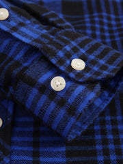 Men's Double Pocket Flannel Plaid Shirt