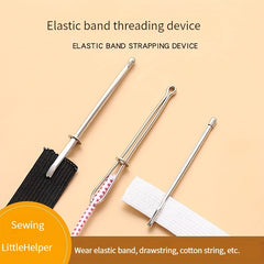5pcs Elastic Buckle Threading Needle Sewing Clip Tool for Trousers Belt