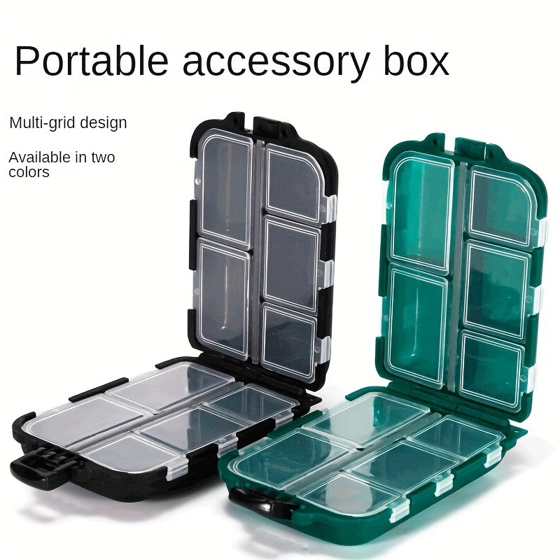 7 10 Grids Medicine Box Small Items Storage Container