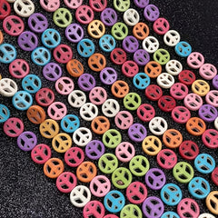 Peace Turquoise Beads Loose Natural Stone Beads DIY Jewelry Making