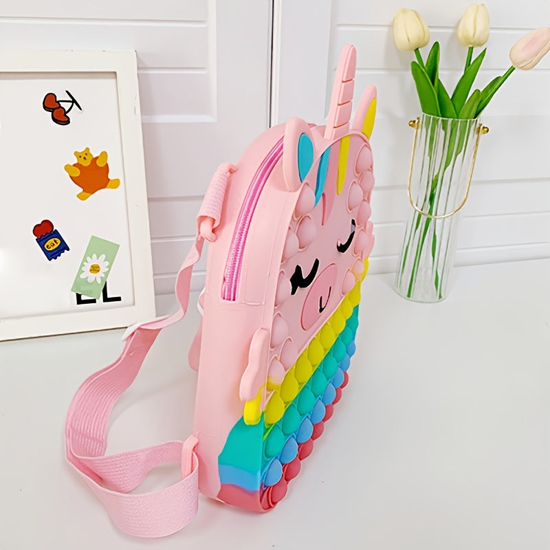 Unicorn Shaped Silicone Backpack for Kids