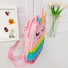 Unicorn Shaped Silicone Backpack for Kids