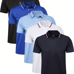 Telaleo Men's Golf Shirt Comfortable & Breathable for Business & Summer