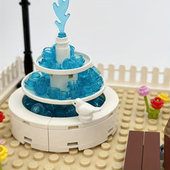 Particle Building Blocks Fountain Treehouse Courtyard Set