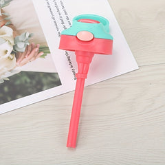 480ml Leakproof Cartoon Water Cup with Straw for Outdoor Sports