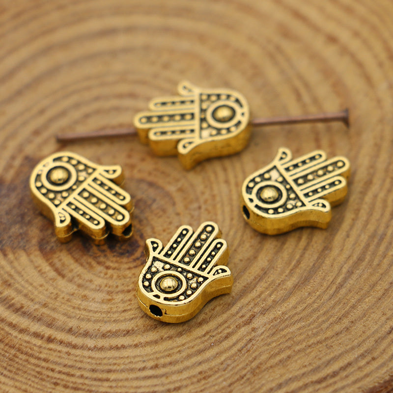 20Pcs Fatima Hand Loose Spacer Beads Jewelry Making DIY Craft