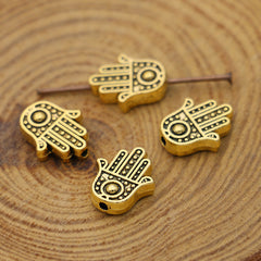 20Pcs Fatima Hand Loose Spacer Beads Jewelry Making DIY Craft