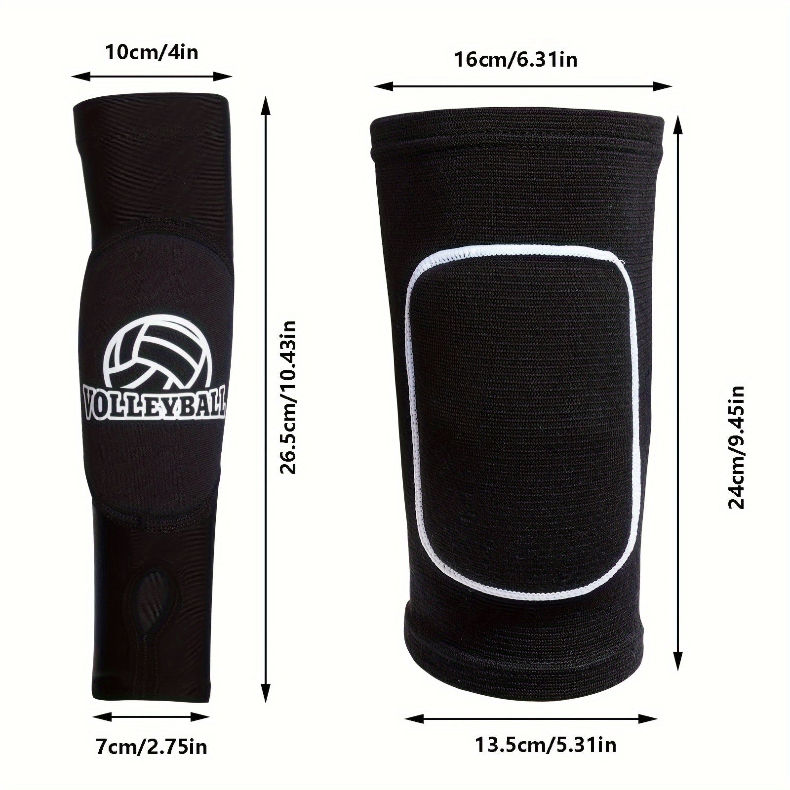 Women's Volleyball Knee Pads & Arm Sleeves Set - Protective Gear for Girls
