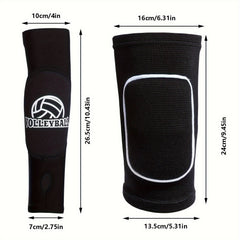 Women's Volleyball Knee Pads & Arm Sleeves Set - Protective Gear for Girls