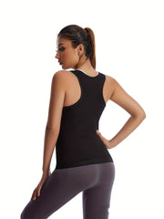 Zipper Shaping Tank Tops Waist Trainer Tummy Control Slimmer Top