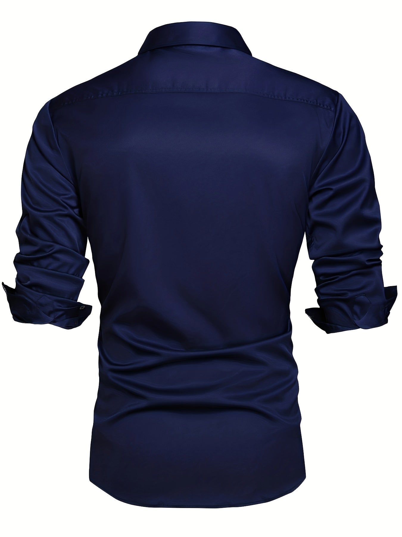 Paisley Print Collar Men's Casual Button Up Long Sleeve Shirt
