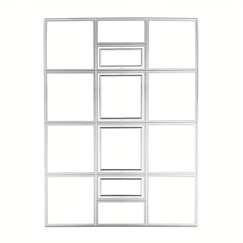Metal Rectangular Cutting Dies Embossing Stencils Template For DIY Craft