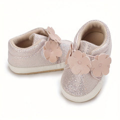 Flower Sneakers for Baby Girls Lightweight Non Slip Shoes