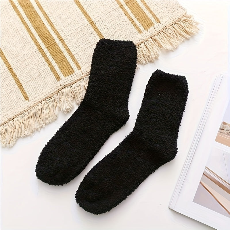 Winter Coral Fleece Floor Socks US7.5-9.5