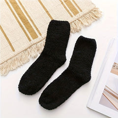 Winter Coral Fleece Floor Socks US7.5-9.5