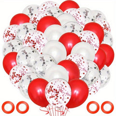Red Balloon Confetti Baby Baptism Balloon Wedding Decor