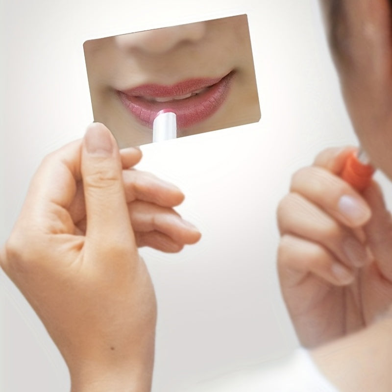 Mini Stainless Steel Makeup Pocket Mirror Portable Vanity Mirror