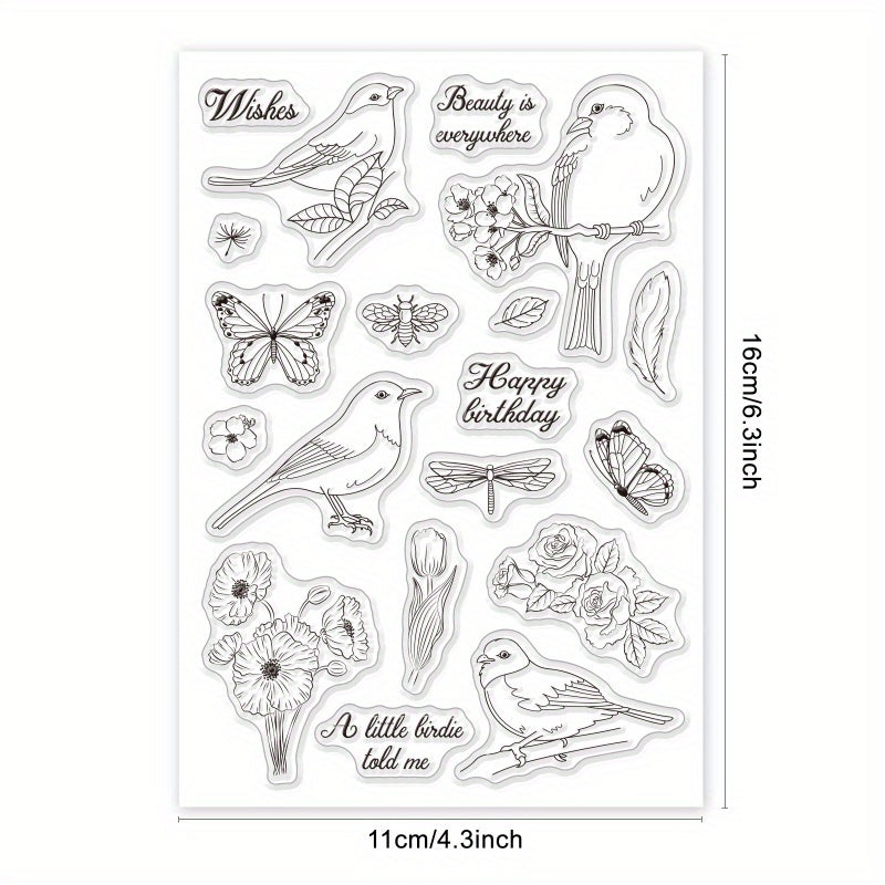 Silicone Clear Stamps for DIY Scrapbooking Cards Making