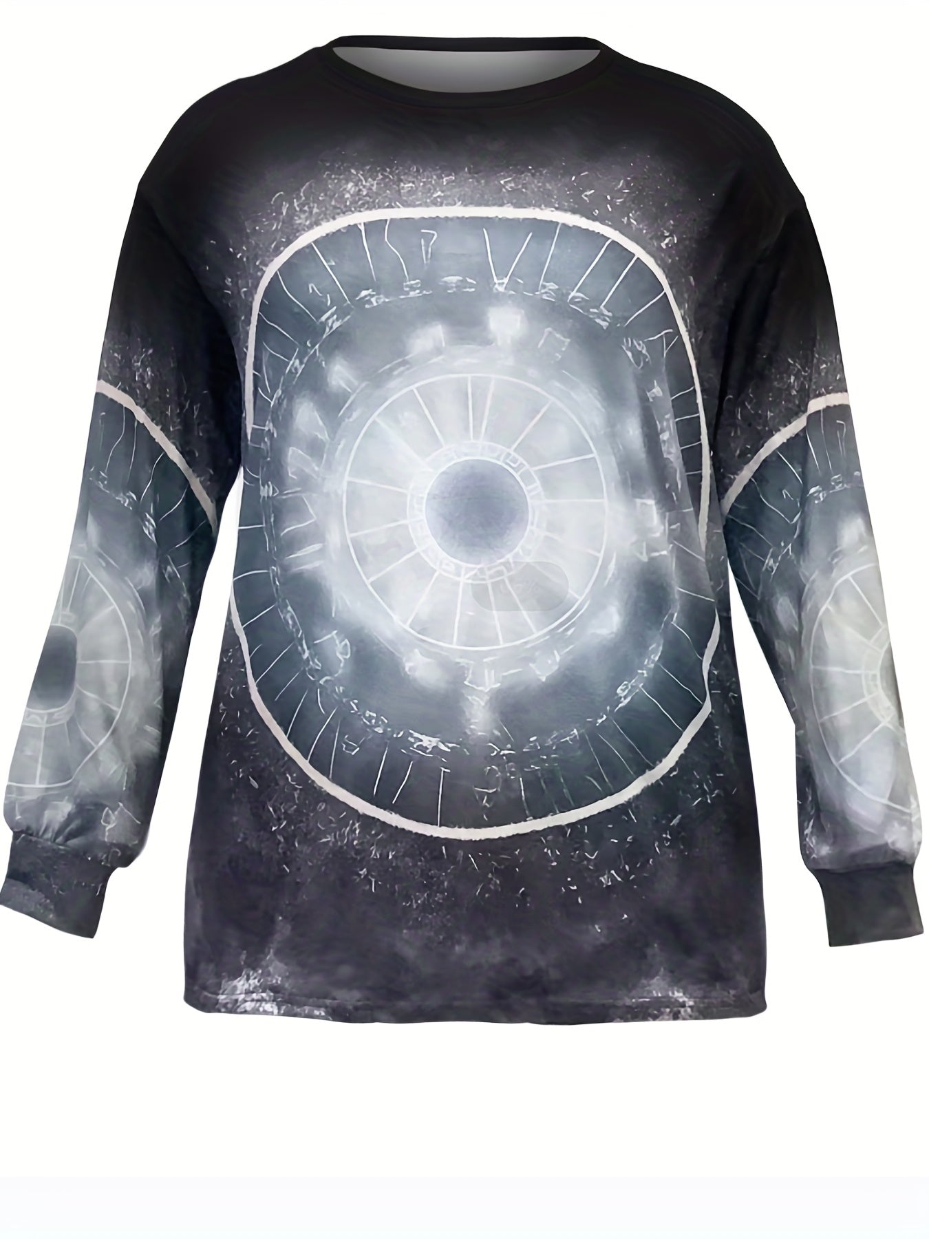 Women's Tie Dye Graphic Long Sleeve Sports Top