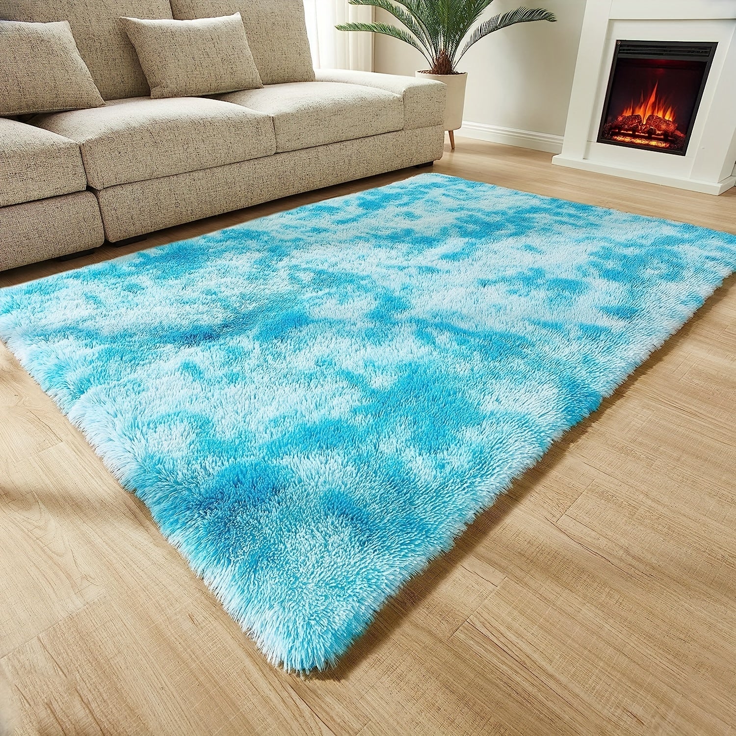 Soft Plush Rug Modern Living Room Decor