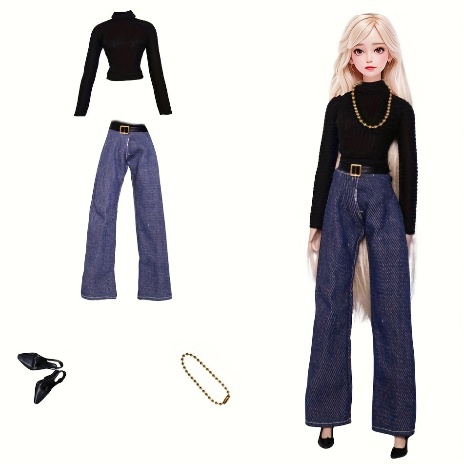 Doll Outfit Set for 29 Dolls - Casual Skirt & Shirt in Multiple Colors