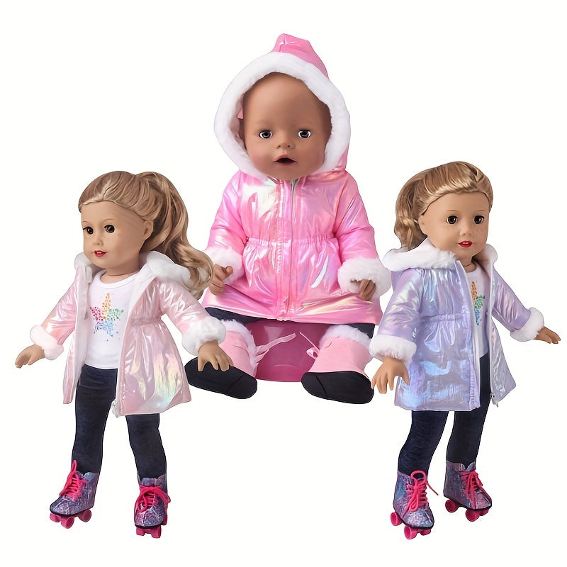 Doll Winter Coat for 35 56 45 Dolls Puffer Jacket Outfit Christmas Birthday Gift