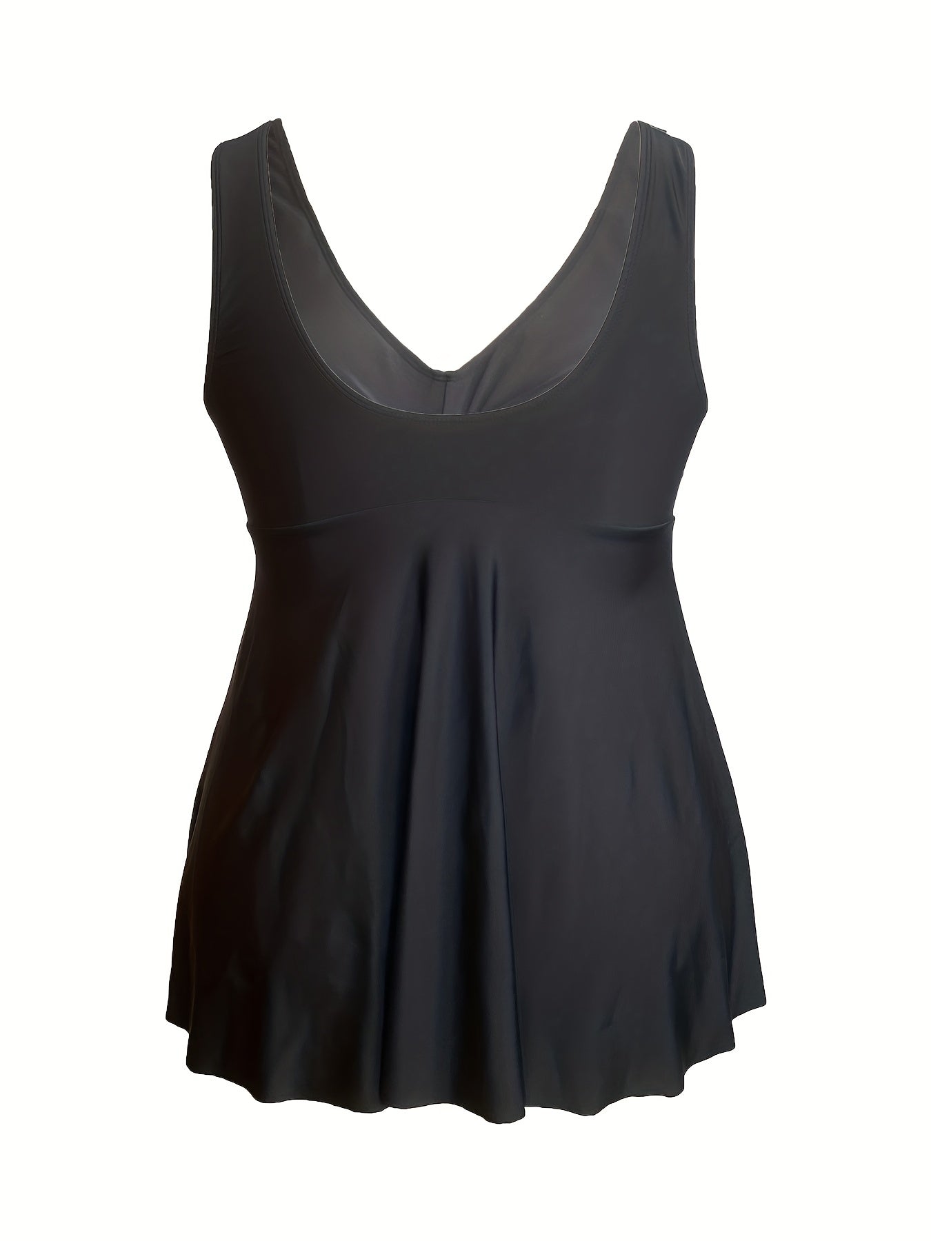 Women's Plus Size V Neck Tankini Set