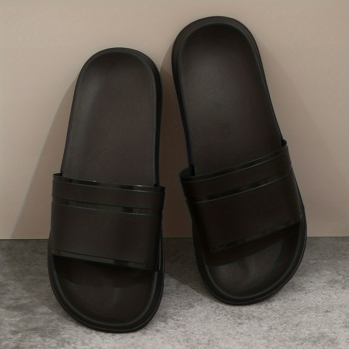 Women's Minimalist Pillow Slides Open Toe Non-slip Home Slides